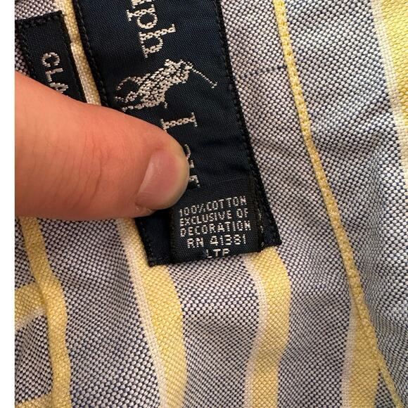 Ralph Lauren Long Sleeve Button Down Striped Shirt Size 16 34/35 Business Casual - Picture 5 of 9